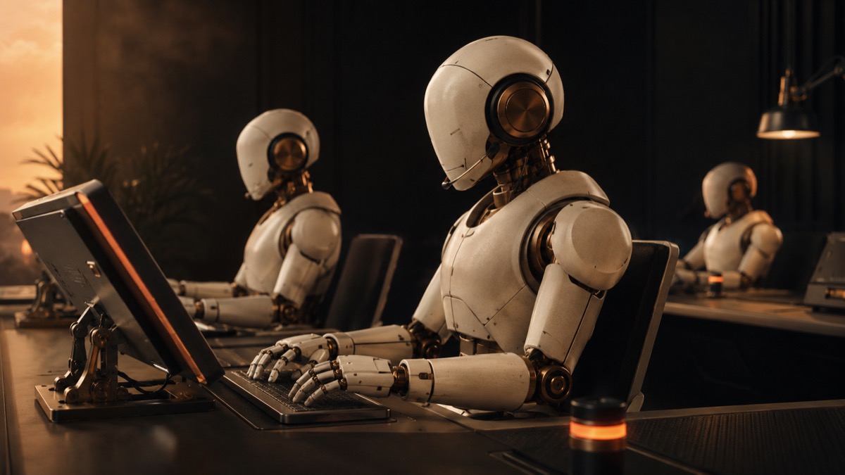 Vibeera cover graphic asking whether AI is replacing the marketing department